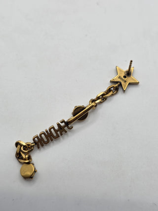 Christian Dior Gold-tone Crystal J'Adior Drop Earrings