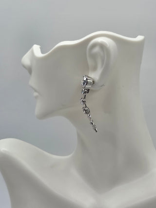 Chanel 2020 Strass Interlocking CC Star Drop Earrings