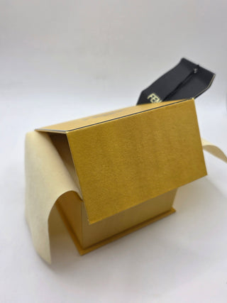 Fendi Silver-tone Logo Crystal Roma Drop Earrings