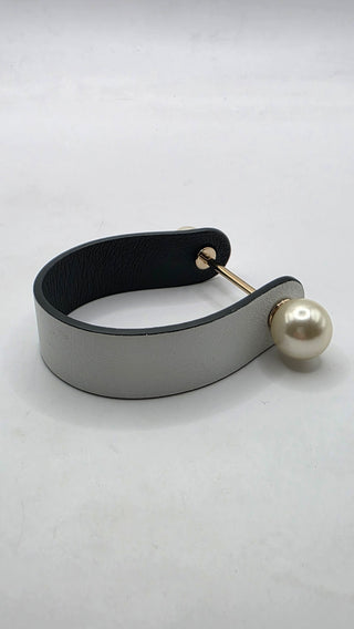 Christian Dior Multicolor Faux Pearl Leather Perle Bracelet