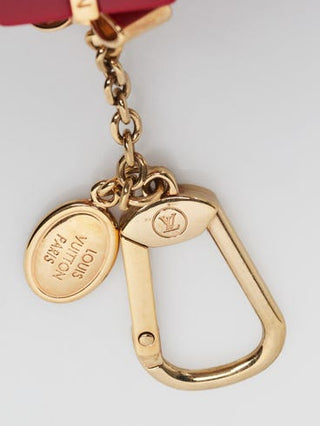 Louis Vuitton Goldtone Metal Red Resin Bijou Sac Surprise Bag Charm