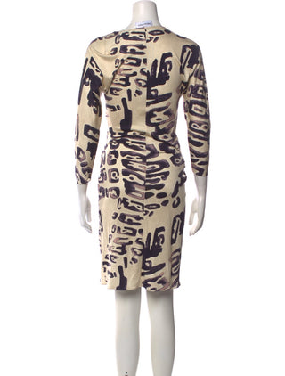Emilio Pucci Multicolor Sequin Embellished Silk Knee-Length Dress L sz