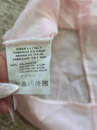 M Missoni Pink Multicolor Wool long-sleeved Dress IT 44