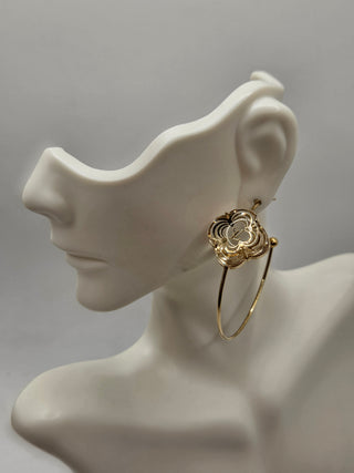 Louis Vuitton Gold-tone A La Folie Hoop Earrings