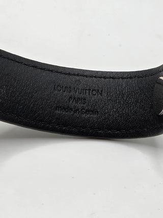 Louis Vuitton Brown leather LV Monogram Hockenheim Wrap Bracelet