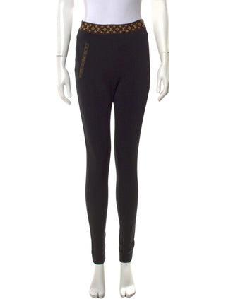 Louis Vuitton Black LV Monogram 2021 Skinny Leg Pants US6, FR38