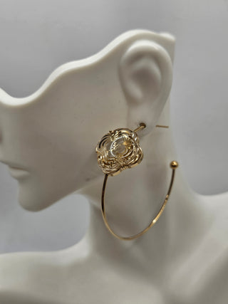 Louis Vuitton Gold-tone A La Folie Hoop Earrings