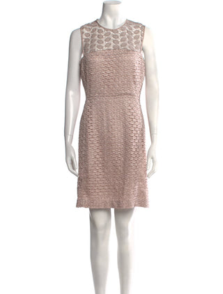 Diane von Furstenberg Crew Neck Mini Dress Size: M | US 8