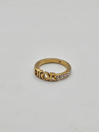 Christian Dior Gold-tone Dio(r)evolution Ring 6 sz