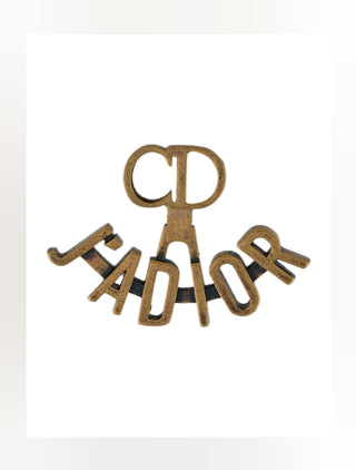 Christian Dior Gold-tone J'Adior Single Stud Earring