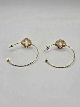 Louis Vuitton Gold-tone A La Folie Hoop Earrings