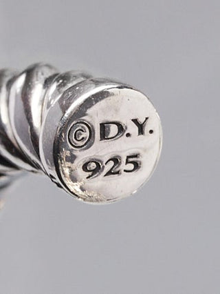 David Yurman Sterling Silver Cable Hoop Earrings