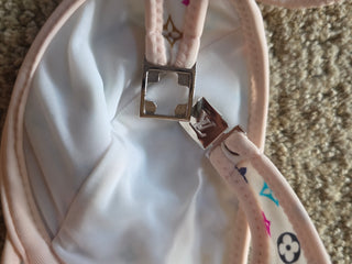 Louis Vuitton White Multicolore 2013 LV Printed Bikini w/ Tags 6 sz