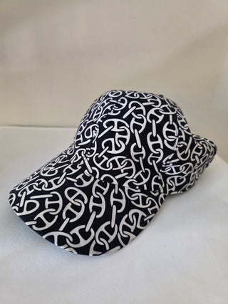 Hermès Blue Multicolor Logo Ilona Naoussa Cap L sz