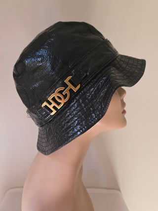 Dolce & Gabbana Black Logo Embellished Bucket Hat M sz