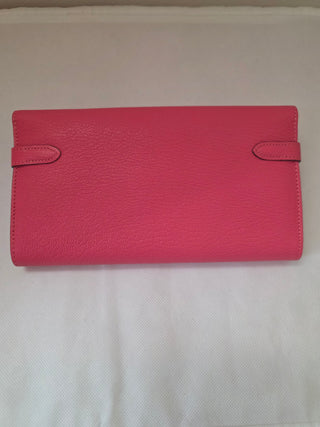 Hermès Pink Leather 2017 Kelly Classic Wallet