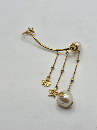 Christian Dior Faux Pearl Perles de Désir Single Ear Climber