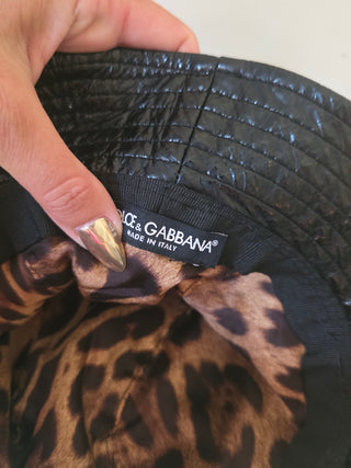 Dolce & Gabbana Black Logo Embellished Bucket Hat M sz