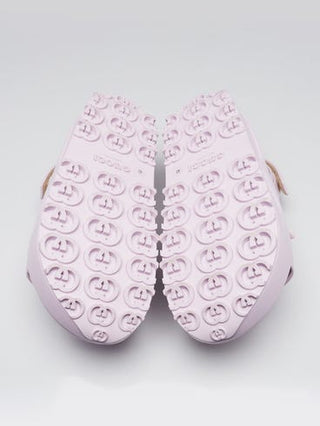 Gucci Purple Rubber Horsebit Platflorm Sandals 40 sz