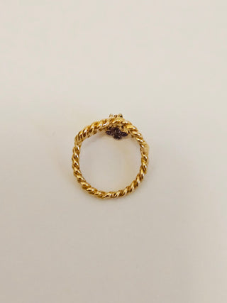 Louis Vuitton Sweet Monogram In My Heart Cocktail Ring 6 sz