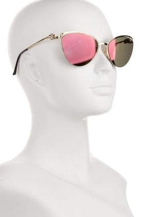 Cartier Gold-tone Cat-Eye Tinted Sunglasses
