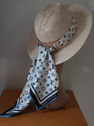 Louis Vuitton Beige Palm Abstract LV Monogram Wave Sun Hat M sz
