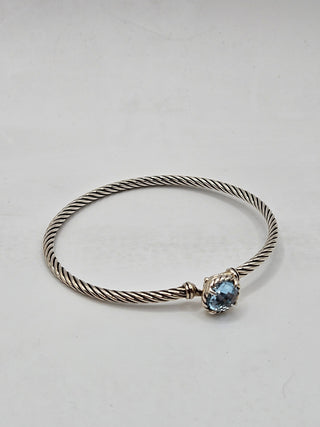 David Yurman Sterling Silver Topaz Petite Châtelaine Bracelet