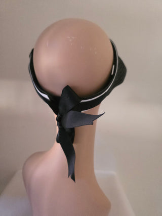 Chanel 2023 Black Interlocking CC Abaca Visor L sz