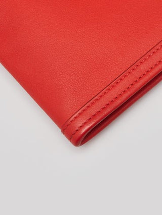 Hermes Vermillion Swift Leather Jige PM Clutch Bag