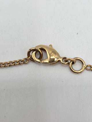 Chanel Gold-tone White Enamel Camelia CC Pendant Necklace