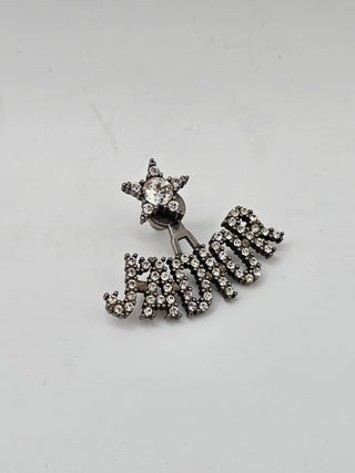 Christian Dior Silver-tone Crystal J'Adior Sud Single Earring