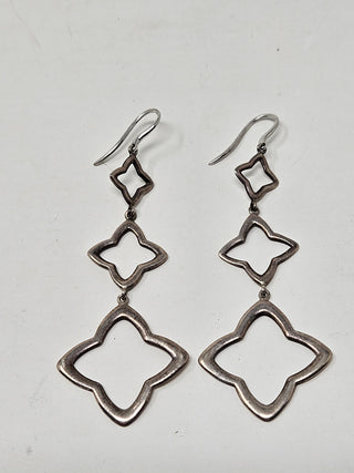 DAVID YURMAN Sterling silver Quatréfoil Triple-Drop Earrings