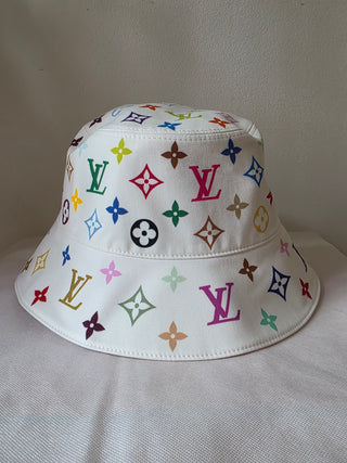 Louis Vuitton White LV x TM Reversible Superflat Bucket Hat