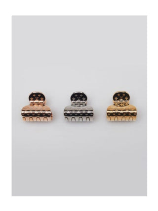 Louis Vuitton Yellow Gold/Rose Gold/Silver Nanogram Metal Set of 3 Hair Clips