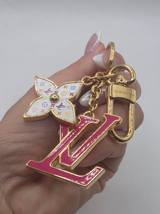 Louis Vuitton LV x TM LV Iconic Monogram Multicolor Key Holder and Bag Charm