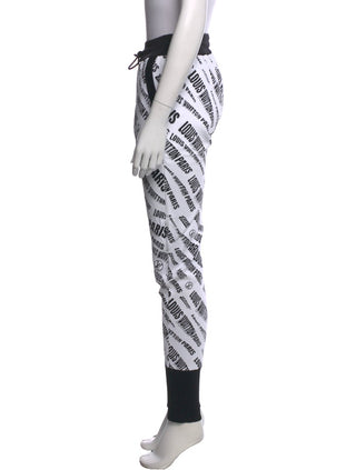 Louis Vuitton Black White LV Graphic Print Straight Leg Pants S sz