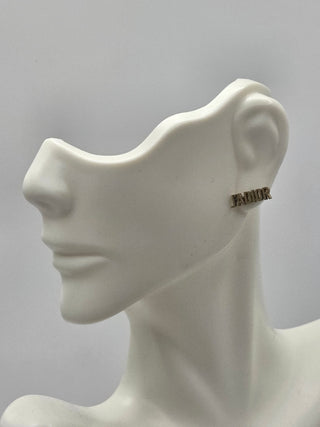 Christian Dior Gold-tone Crystal J'Adior Drop Earrings
