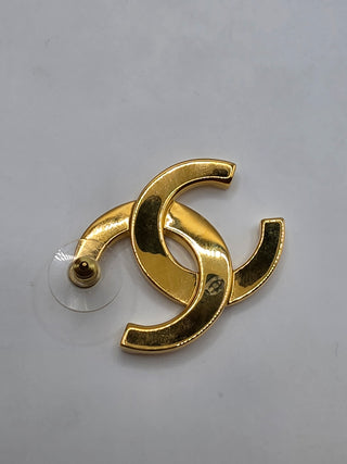Chanel Gold-tone 2026 Oversize Interlocking CC stud earrings
