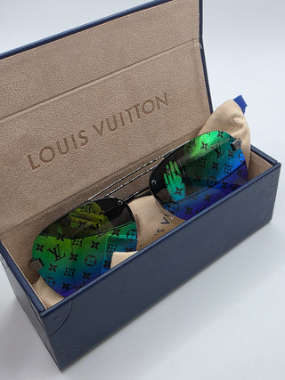Louis Vuitton Clockwise LV Monogram Aviator Sunglasses