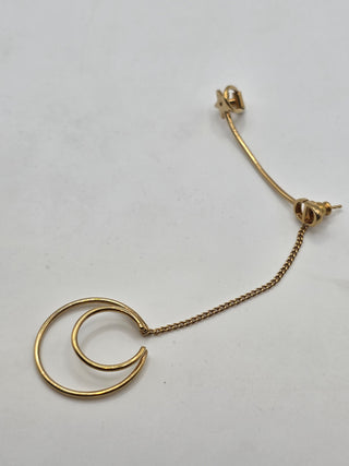 Christian Dior Gold-tone CD Logo Star Ear Climber