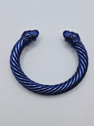 David Yurman Blue Aluminum Renaissance Classic Cable Cuff