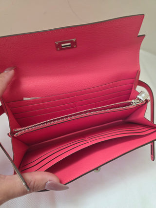 Hermès Pink Leather 2017 Kelly Classic Wallet
