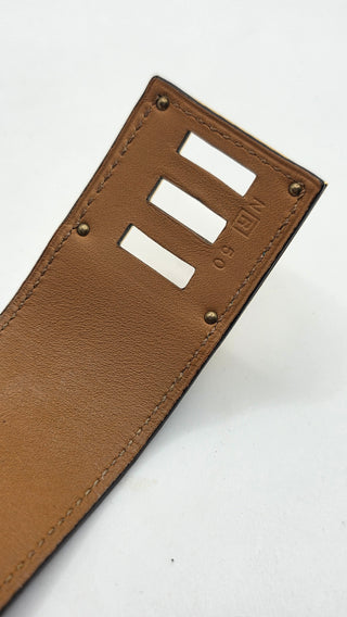 Hermès Green Leather Kelly Dog Wrap Bracelet