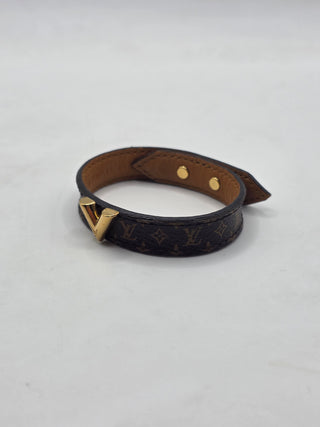 Louis Vuitton Brown LV Monogram Essential V Bracelet