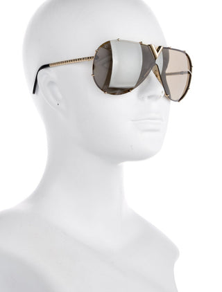Louis Vuitton Gold-tone 2017 LV Drive Sunglasses