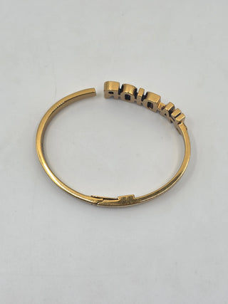 Christian Dior Gold-tone J'Adior Hinge Cuff Bracelet
