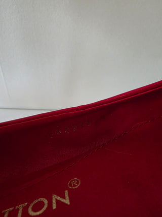 Louis Vuitton Red Patent Leather Bow Accents Ballet Flats 37 sz