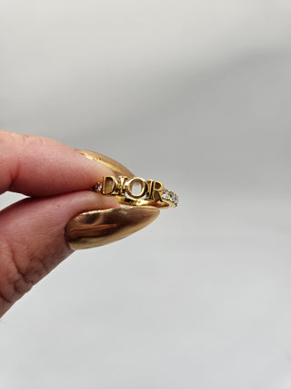 Christian Dior Gold-tone Dio(r)evolution Ring 6 sz