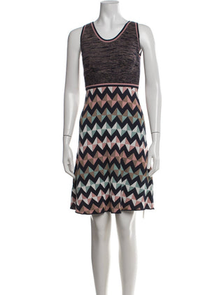 M Missoni Multicolor Striped Patterned Mini Dress XS | US2, IT38