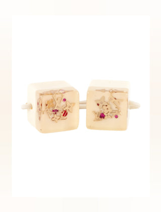 Louis Vuitton Beige LV Monogram Inclusion Hair Cubes
